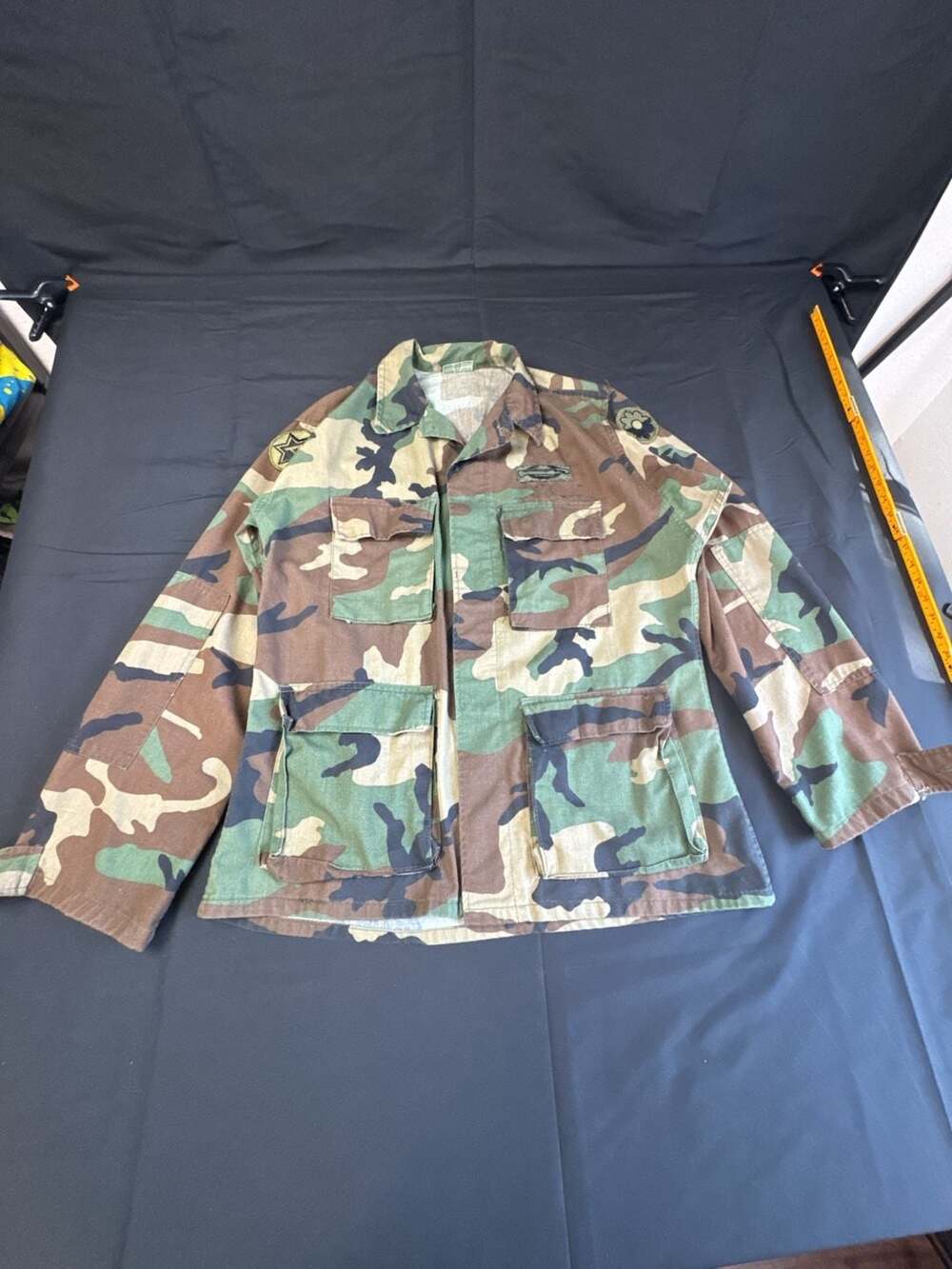 US Army BDU Woodland Camo Combat Shirt Jacket Hot Weather